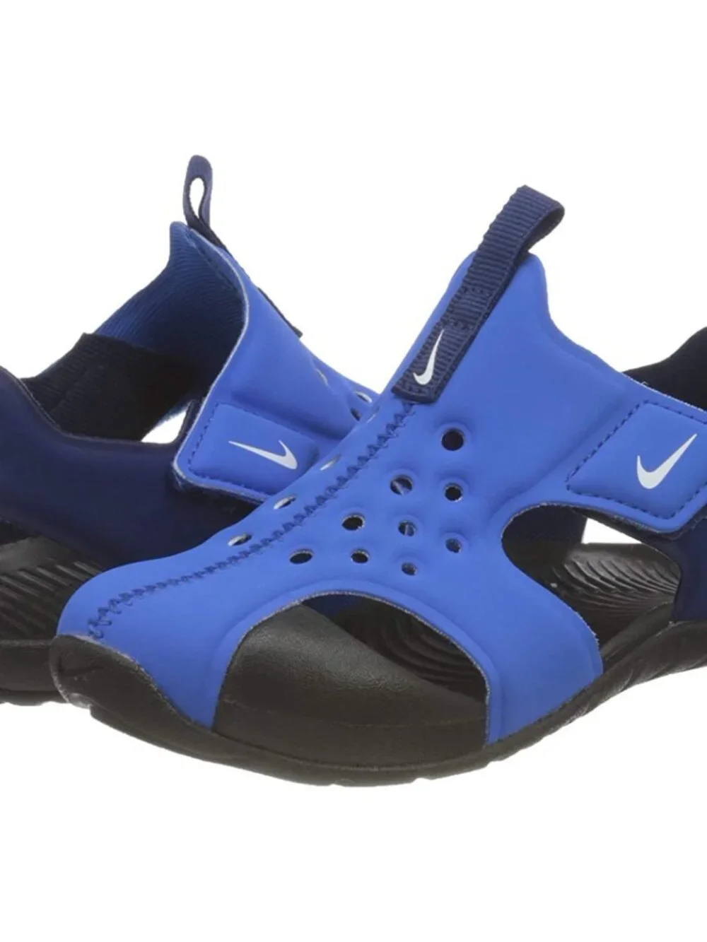 Nike Sunray Protect 2 | boys kids size 3y | blue black outdoor sandals LIKE NEW